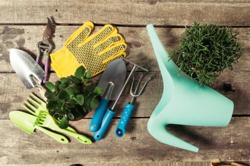 Professional garden clearance team working in Cricklewood garden